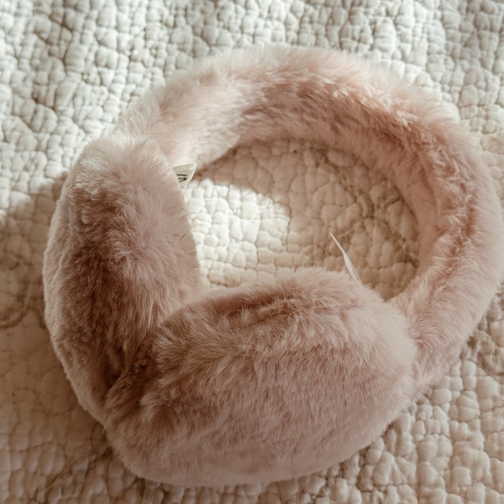 UGG Pink Fuzzy Ear Muffs